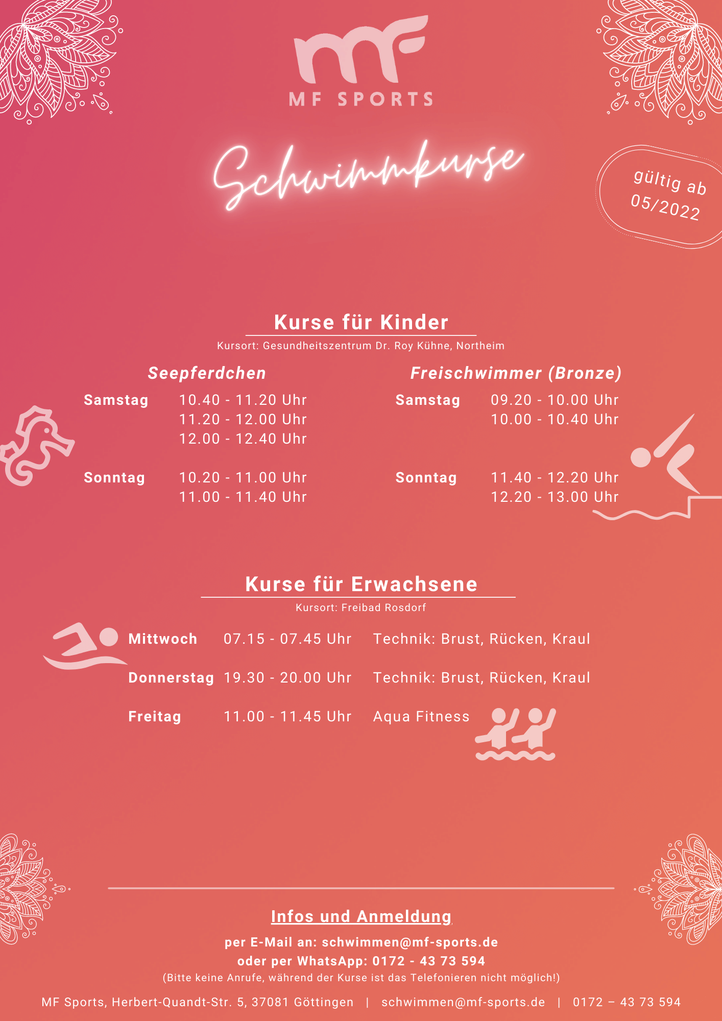MF Sports - Schwimmkurse
